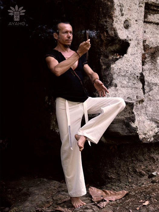 Spirit of Freedom Cotton Pants – Cream Boho Trousers