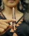 Handcrafted Rosewood Kuripe Pipe with Horse Totem – Shamanic Tool for Sacred Rituals 