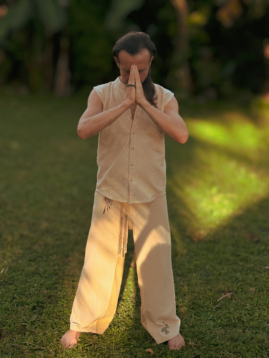 Cotton Shaman Top – Spiritual Boho Shirt, Ethnic Festival Wear