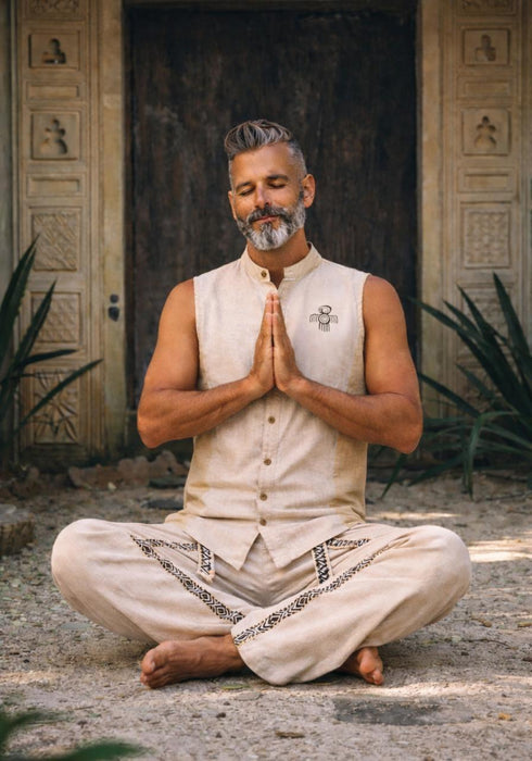 Cotton Two Piece Set: Cotton Yoga Pants & Shirt