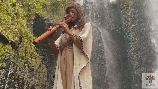 Long Cotton Boho Poncho Kimono Cardigan : Unisex Shaman Clothing - Handmade Ritual Robe Boheme Chic - Beach Coverup