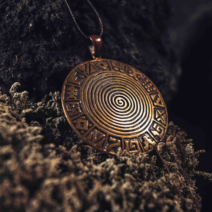 Discover the timeless allure of our "Infinity Spiral" handcrafted amulet, available in captivating copper and bronze variations. Adorned with an antique patina, it symbolizes limitless growth and cosmic energy.