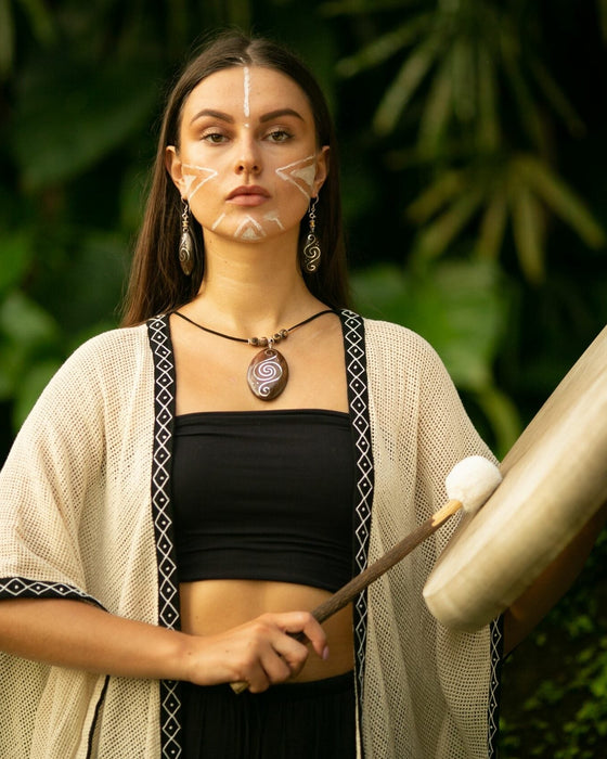 "Energies In Balance" Amulet Rosewood