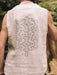 Perfectly blending the elements of yoga wear, gothic boho clothing, and shamanic attire, this pure linen singlet is designed for both men and women seeking comfort and freedom.