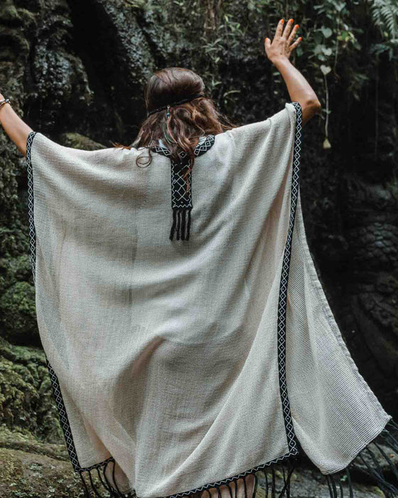 Unisex Boho Cotton Poncho